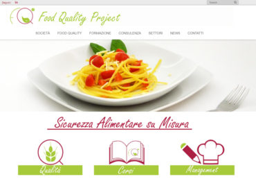 Web design su misura: Food Quality Project